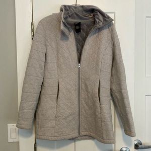 North face- Quilted Gray Jacket